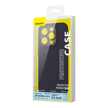Baseus Liquid Silica Gel Case Set für iPhone 14 Pro (Lila) Reinigungsset für gehärtetes Glas