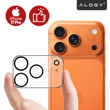 Szkło Ochronne na Obiektyw Aparatu do Apple iPhone 17 Pro, Wzmocnione i Odporne na Zarysowania, Precyzyjnie Dopasowane, Alogy Lens Protector Pro+™ – Przezroczyste