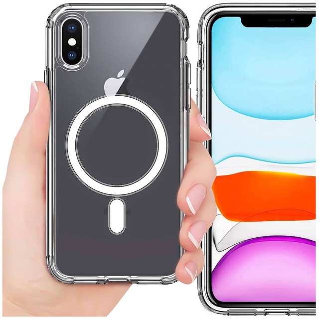 Etui ochronne na telefon Alogy MagSafe Clear Case do Apple iPhone X / XS Przezroczyste + Szkło
