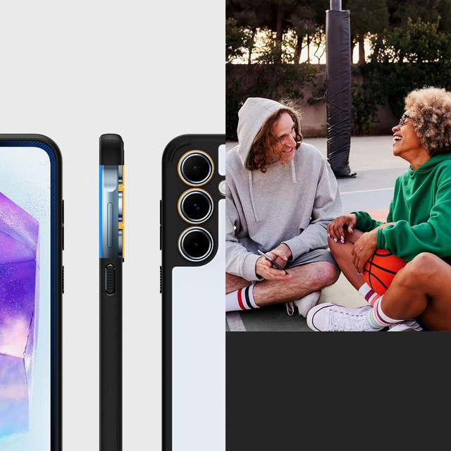 Etui do Samsung Galaxy A55 5G Spigen Ultra Hybrid Case obudowa plecki przezroczyste Matte Black