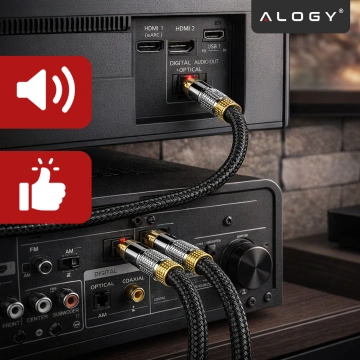 Optisches Digitalkabel Alogy 6.0mm Audio TV PC Kabel 3m