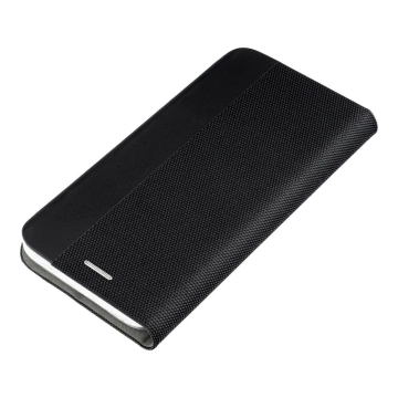 SENSITIVE Book Holster für Samsung Galaxy S25, schwarzer Ständer