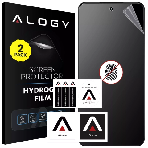2x Folia "MATOWA" do Motorola Moto G52 / G72 / G82 / G84 Hydrożelowa Alogy HydroSkin Matte Pro™ na ekran do etui "BEZ ODCISKU PALCÓW"