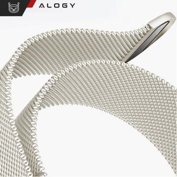 Alogy Stahlarmband für Apple Watch 38/40/41 mm Edelstahl Moonlight