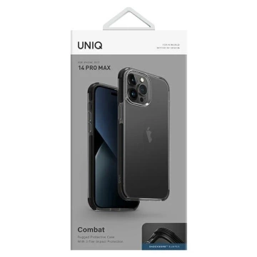 UNIQ Hülle Combat iPhone 14 Pro Max 6.7" schwarz/carbon schwarz
