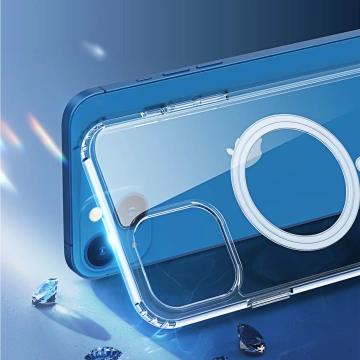 Dux Ducis Clin Magnethülle für iPhone 14 Plus kompatibel mit MagSafe transparent
