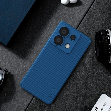 Nillkin Super Frosted Shield Pro Hülle für Xiaomi Redmi Note 13 Pro 5G / Poco X6 5G – Blau