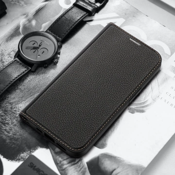 Dux Ducis Skin X2 Hülle für iPhone 14 Plus Hülle mit magnetischer Klappe schwarz