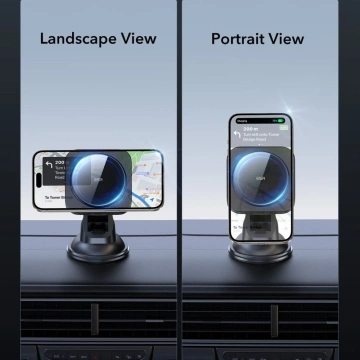 Uchwyt Samochodowy ESR HaloLock Qi2 15W MagSafe Czarny