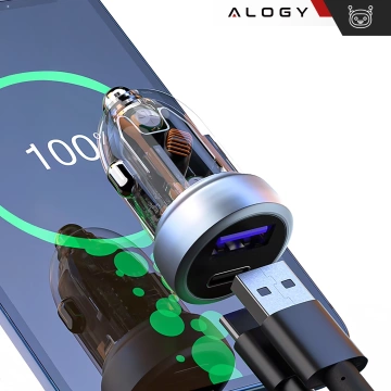 HUB-Splitter Alogy-Adapter für Computer-Laptop mit USB-C auf 3x USB-A 2.0 1x USB-A 3.0 Grau