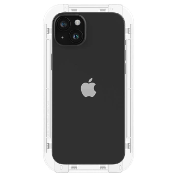 Spigen Glas.tR „EZ Fit“ gehärtetes Glas für iPhone 15 Klar