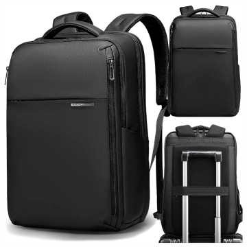 Plecak do Biura na Laptopa 15.6" Mark Ryden, Wodoodporny, Elegancki i Stylowy, Pojemny 23L, Praktyczny z Zamkiem YKK i Bocznymi Kieszeniami, 43 × 30 × 18 cm – Czarny