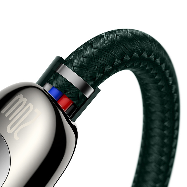 Kabel 1m Baseus USB-C Type C do Lightning Display PD 20W do iPhone Zielony