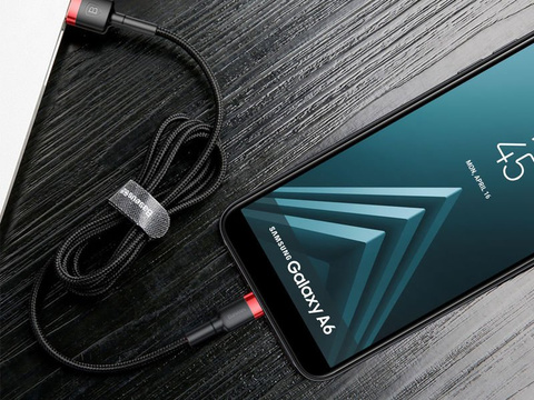 Baseus Kabel USB-C 2A 2M rot schwarz