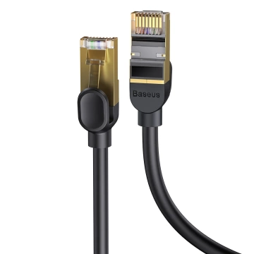 Baseus Speed ​​Seven Netzwerkkabel RJ45 10Gbps 1m schwarz (WKJS010101)
