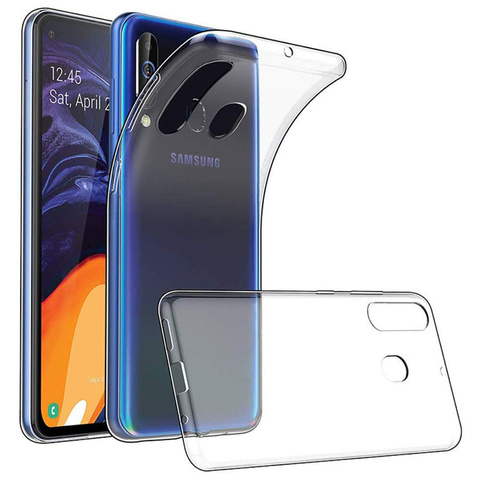 Alogy Silikonhülle Hülle für Samsung Galaxy A60 / M40 transparent