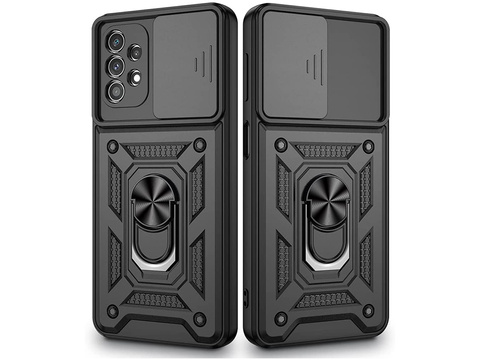 Etui obudowa Alogy Stand Ring z osłonką na aparat do Samsung Galaxy A32 5G + Szkło