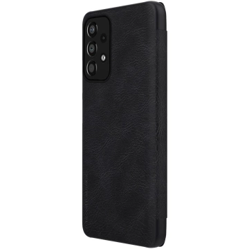 Nillkin Qin Case etui do Samsung Galaxy A33 5G osłona na aparat kabura pokrowiec obudowa z klapką czarny