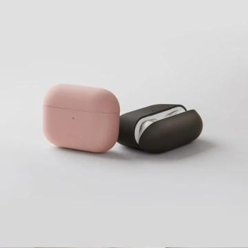 Etui ochronne na słuchawki UNIQ etui Lino do Apple AirPods Pro Silicone czarny/ink black