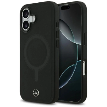 Etui do iPhone 17 Mercedes-Benz Smooth Leather MagSafe Black