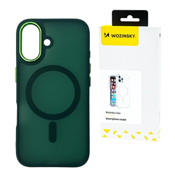 Etui Wozinsky MagSafe do Samsung Galaxy S25 Magnetic Case Zielone