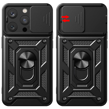 Alogy Camshield Stand Ring Case mit Kameraabdeckung für Apple iPhone 14 Pro Glass