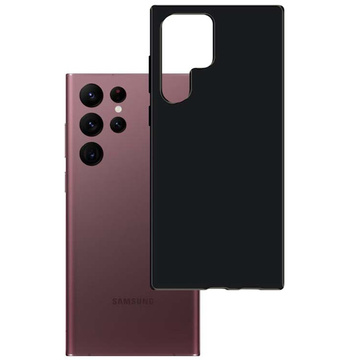 Robustes 3mk Matt Case für Samsung Galaxy S22 Ultra Black