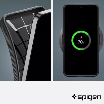 Etui Spigen Liquid Air für Samsung Galaxy S24 Plus Mattschwarz