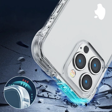 Joyroom Defender Series Case Cover für iPhone 14 Armored Hook Cover Stand Clear (JR-14H1)