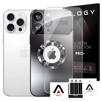 Etui do Apple iPhone 16 Pro Max obudowa Alogy MagSafe LuxeShield™ Case z ochroną obiektywów do MagSafe Graphite Black + szkło hartowane