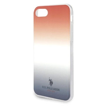 US Polo Gradient Pattern Collection iPhone 7/8/SE 2020 / SE 2022 Handyhülle rot-blau/blau