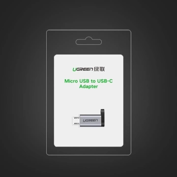 UGREEN Adapter von USB Type C auf Micro USB grau (50590)