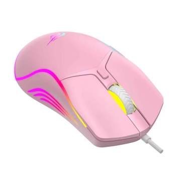 Havit MS1029 RGB Kabelgebundene Gaming-Maus 8000 DPI Rosa