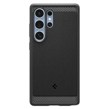 Etui für Samsung Galaxy S25 Ultra Mattschwarz Spigen Rugged Armor Mag MagSafe