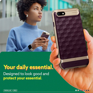 Etui Caseology Parallax für Apple iPhone 7 / 8 / SE 2020 / 2022 Burgund
