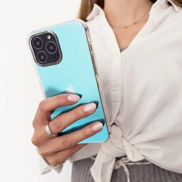 Aurora Case Hülle für iPhone 12 Pro Max Gel Neon Blue Cover