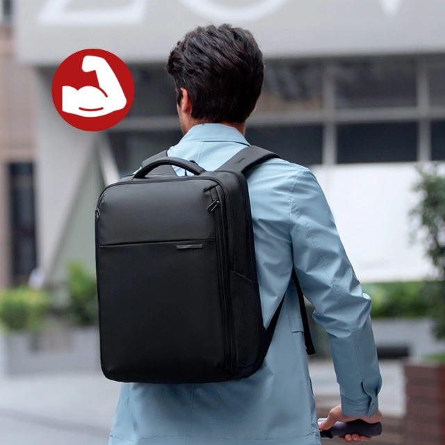 Plecak do Biura na Laptopa 15.6" Mark Ryden, Wodoodporny, Elegancki i Stylowy, Pojemny 23L, Praktyczny z Zamkiem YKK i Bocznymi Kieszeniami, 43 × 30 × 18 cm – Czarny