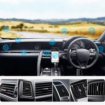 Alogy 2-in-1-Autotelefonhalter für Windschutzscheibe, für Armaturenbrett-Kühlergrill-Organizer