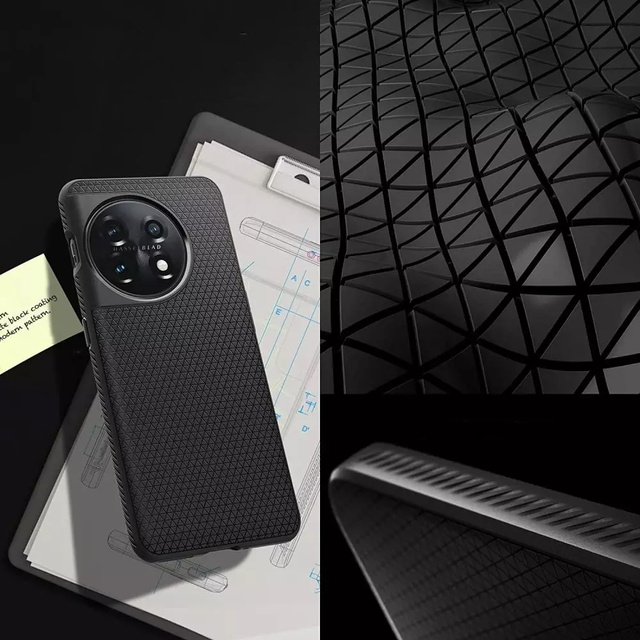 Etui ochronne na telefon Spigen Liquid Air obudowa do OnePlus 11 5G Matte Black