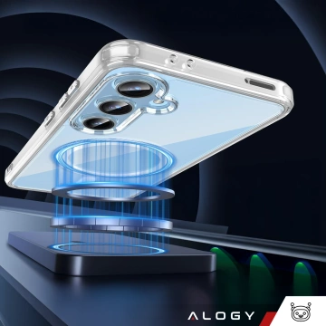 Hülle für Apple iPhone 16 Pro Max Alogy Anti-Shock Hybrid Case für MagSafe Transparent