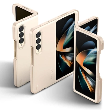 Es passt mit dem Spigen Thin Fit Pen auf das Samsung Galaxy Z Fold 4 Pearled Ivory