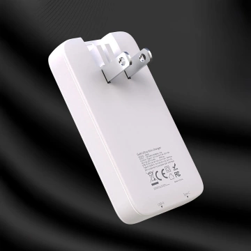 Dudao A65Q 65W GaN Wandladegerät USB-C/USB-A PD EU/US – Weiß