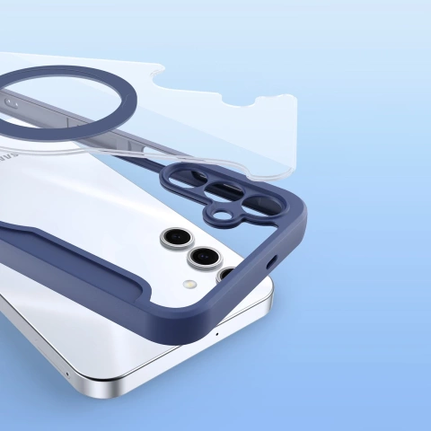 Etui do Samsung Galaxy S25+ Dux Ducis Skin X Pro MagSafe Niebieskie