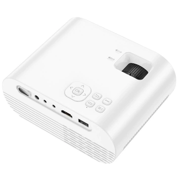 HOCO HD Ready Projektor DT1 Weiß WLAN, Bluetooth, 720P, bis zu 200 Zoll