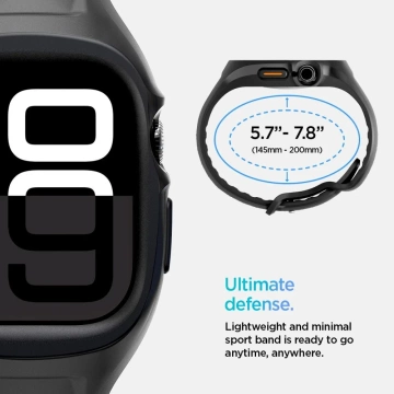 Pasek Spigen Liquid Air Pro Apple Watch 10 46 mm Czarny Mat