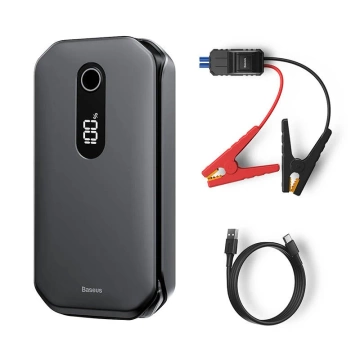 Powerbank / Rozrusznik Baseus Super Energy Car Jump Starter, 12000mAh, 1000A, USB (czarny)