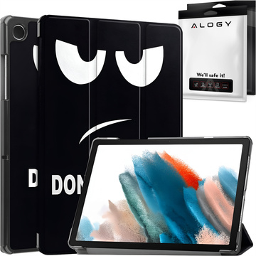 Hülle für Samsung Galaxy Tab A9 Plus 2023 11" (X210/X215/X216) Tablet Flip Cover Slim Case Alogy Don't touch me Schwarzes Glas