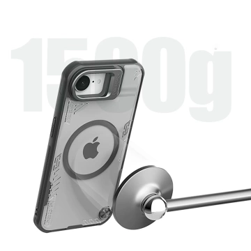 iPhone 16e Hülle Nillkin Iceblade MagSafe Stand Schwarz