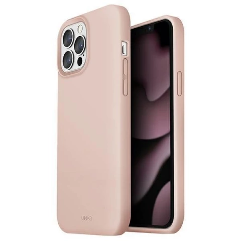 UNIQ-Hülle Lino iPhone 13 Pro / 13 6.1 "Rosa / Blush Pink