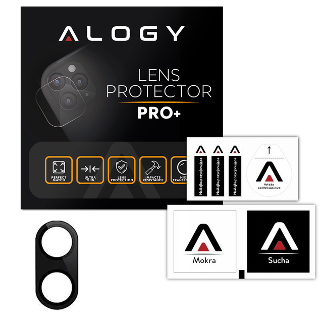 Metalowa osłonka aparatu Alogy Lens Protector PRO+ na obiektyw do Samsung Galaxy Z Flip 3 czarna